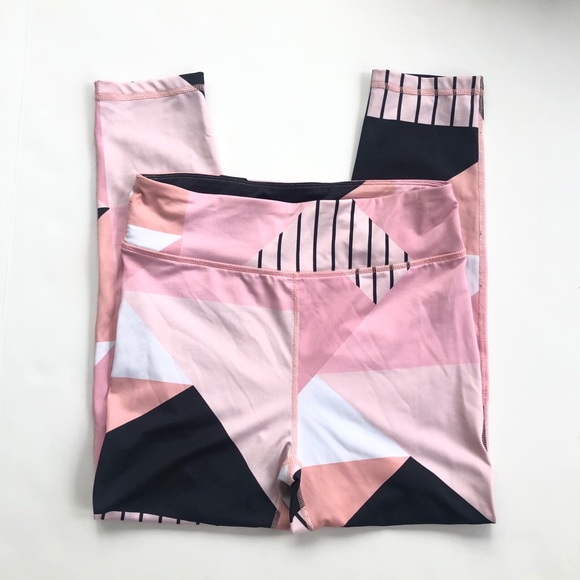Ideology Macy’s Pink Geometric Print Leggings XL - Picture 2 of 8
